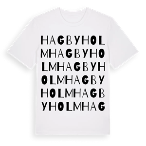 Hagbyholm ordlek t-shirt – ekologisk bomull t-shirt från Pinshirt