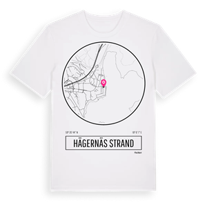 Hägernäs strand t-shirt – ekologisk bomull t-shirt från Pinshirt