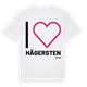 Jag älskar Hägersten t-shirt stort tryck
