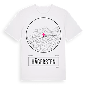 Hägersten t-shirt – ekologisk bomull t-shirt från Pinshirt
