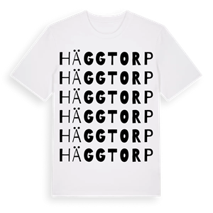 Häggtorp ordlek t-shirt – ekologisk bomull t-shirt från Pinshirt