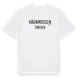 White t-shirt med Hägnmossen i Sverige t-shirt