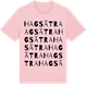 Pink Cotton t-shirt med Hagsätra ordlek t-shirt