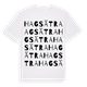 White t-shirt med Hagsätra ordlek t-shirt