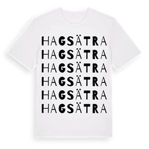 Hagsätra ordlek t-shirt – ekologisk bomull t-shirt från Pinshirt