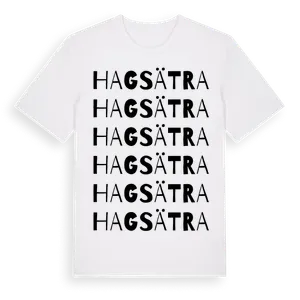 Hagsätra ordlek t-shirt – ekologisk bomull t-shirt från Pinshirt