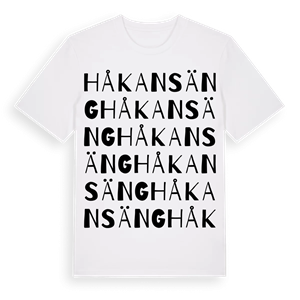 Håkansäng ordlek t-shirt – ekologisk bomull t-shirt från Pinshirt