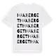 White t-shirt med Hakberget ordlek t-shirt