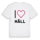 Jag älskar Häll t-shirt stort tryck