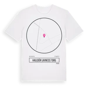 Halldór Laxness Torg t-shirt – ekologisk bomull t-shirt från Pinshirt