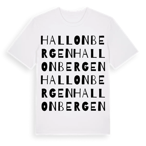 Hallonbergen ordlek t-shirt – ekologisk bomull t-shirt från Pinshirt