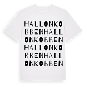 Hallonkobben ordlek t-shirt – ekologisk bomull t-shirt från Pinshirt
