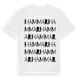 White t-shirt med Hammar ordlek t-shirt