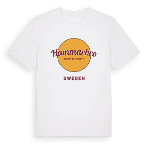 Hammarbro cirkel t-shirt – ekologisk bomull t-shirt från Pinshirt