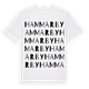 White t-shirt med Hammarby ordlek t-shirt
