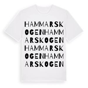 Hammarskogen ordlek t-shirt – ekologisk bomull t-shirt från Pinshirt