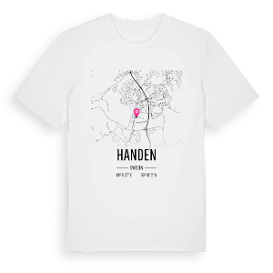 Handen karta t-shirt – ekologisk bomull t-shirt från Pinshirt