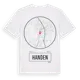 White t-shirt med Handen t-shirt