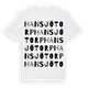 White t-shirt med Hansjötorp ordlek t-shirt