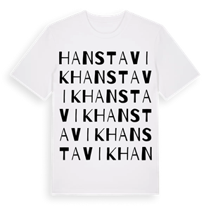 Hanstavik ordlek t-shirt – ekologisk bomull t-shirt från Pinshirt