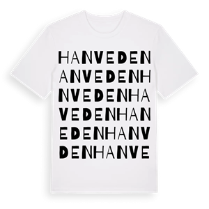 Hanveden ordlek t-shirt – ekologisk bomull t-shirt från Pinshirt
