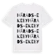 White t-shirt med Härads-Ekeby ordlek t-shirt