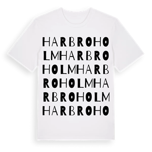 Harbroholm ordlek t-shirt – ekologisk bomull t-shirt från Pinshirt