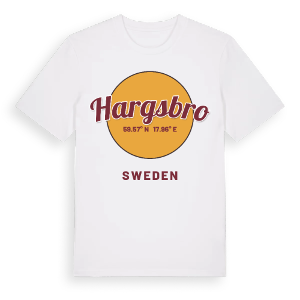 Hargsbro cirkel t-shirt – ekologisk bomull t-shirt från Pinshirt