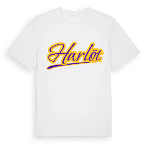 Harlöt baseball t-shirt – ekologisk bomull t-shirt från Pinshirt