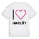 Jag älskar Harlöt t-shirt stort tryck
