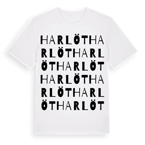 Harlöt ordlek t-shirt – ekologisk bomull t-shirt från Pinshirt