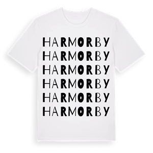 Harmorby ordlek t-shirt – ekologisk bomull t-shirt från Pinshirt