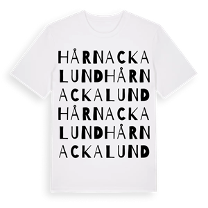 Hårnackalund ordlek t-shirt – ekologisk bomull t-shirt från Pinshirt