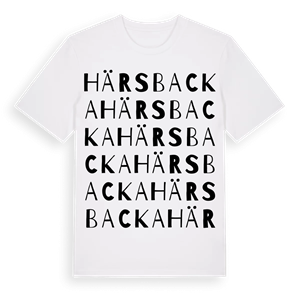 Härsbacka ordlek t-shirt – ekologisk bomull t-shirt från Pinshirt