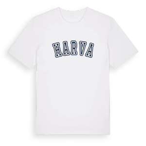 Harva college t-shirt – ekologisk bomull t-shirt från Pinshirt