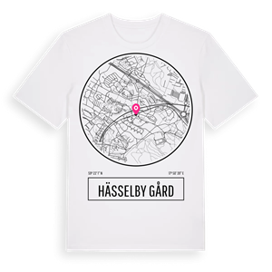Hässelby gård t-shirt – ekologisk bomull t-shirt från Pinshirt