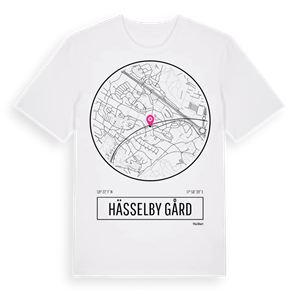 Hässelby gård t-shirt – ekologisk bomull t-shirt från Pinshirt