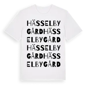 Hässelby Gård ordlek t-shirt – ekologisk bomull t-shirt från Pinshirt