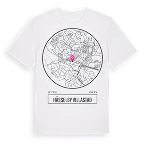 Hässelby Villastad t-shirt – ekologisk bomull t-shirt från Pinshirt
