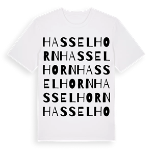 Hasselhorn ordlek t-shirt – ekologisk bomull t-shirt från Pinshirt