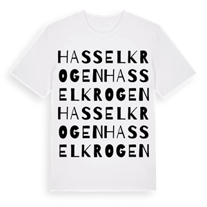 Hasselkrogen ordlek t-shirt – ekologisk bomull t-shirt från Pinshirt