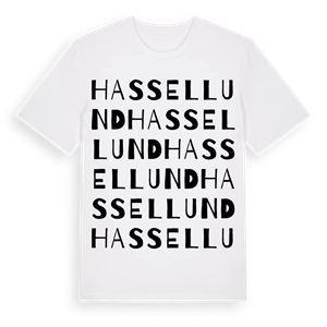 Hassellund ordlek t-shirt – ekologisk bomull t-shirt från Pinshirt