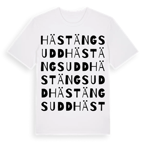 Hästängsudd ordlek t-shirt – ekologisk bomull t-shirt från Pinshirt