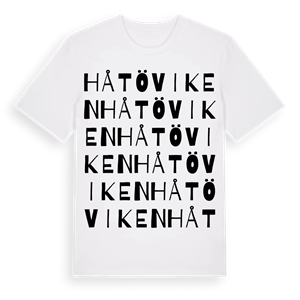 Håtöviken ordlek t-shirt – ekologisk bomull t-shirt från Pinshirt
