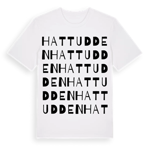 Hattudden ordlek t-shirt – ekologisk bomull t-shirt från Pinshirt