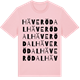 Pink Cotton t-shirt med Häverödal ordlek t-shirt