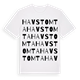 White t-shirt med Havstomta ordlek t-shirt