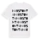 White t-shirt med Havstomta ordlek t-shirt