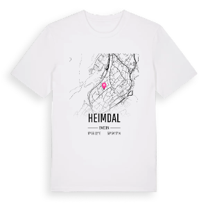 Heimdal karta t-shirt – ekologisk bomull t-shirt från Pinshirt