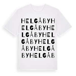 Helgåby ordlek t-shirt – ekologisk bomull t-shirt från Pinshirt